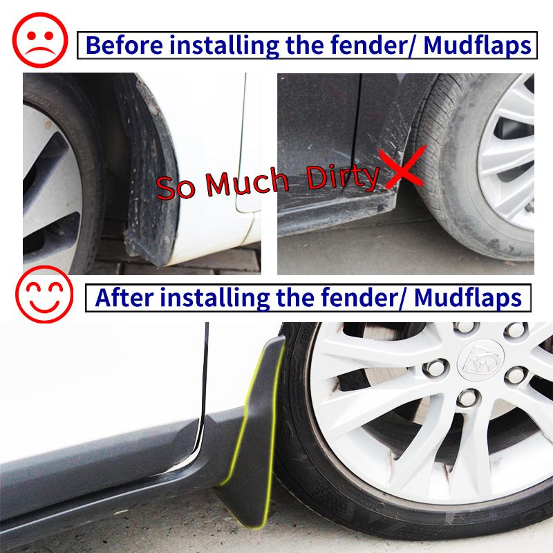 1Set Car Front Rear Mudguards For KIA Sportage (SL) 2011-2016 Accessories Mudflaps 1Set/4Pcs Fenders