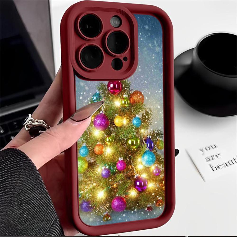 Ae114 Merry Christmas Christmas tree art Phone Cases for Xiaomi 12 11 Lite 5G NE Redmi 13C 14C 9a A3 Note 12 Pro 11s Angel Eye Ladder Protective Cover