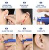 Alloy Ear Piercing Tool Kit Manual Punch Ear Stud Set