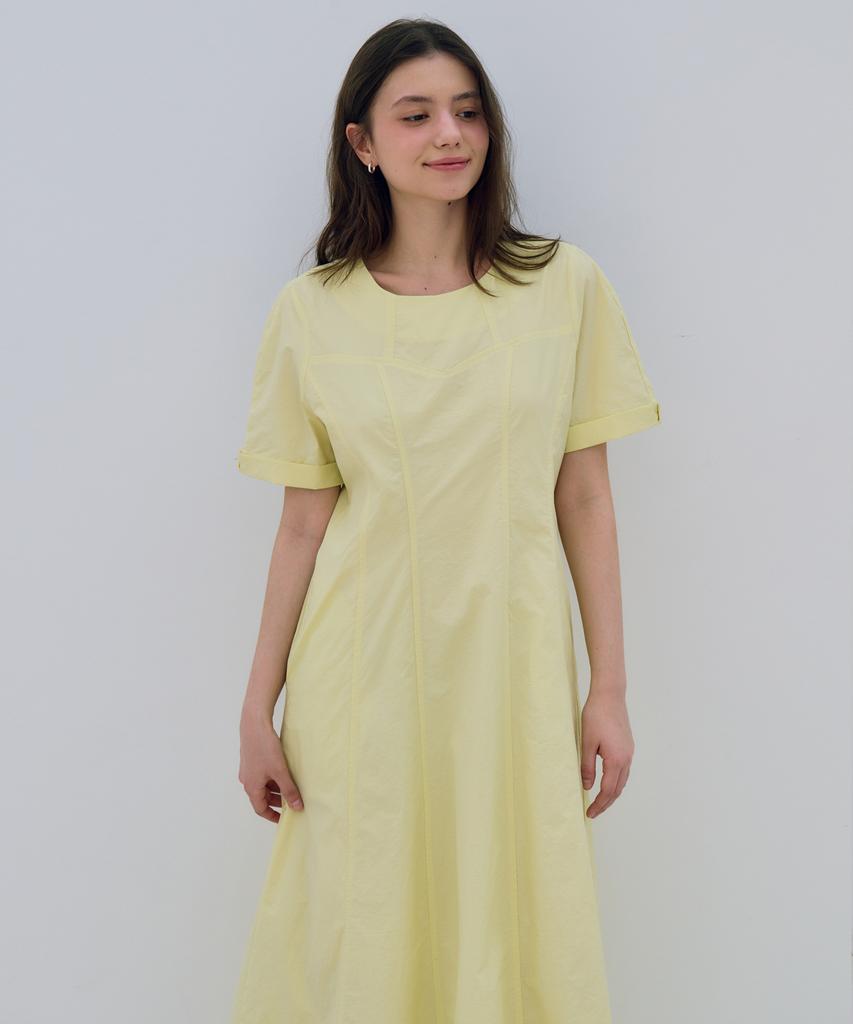 Metapeo Met Sweet Flare Dress Freesia Yellow