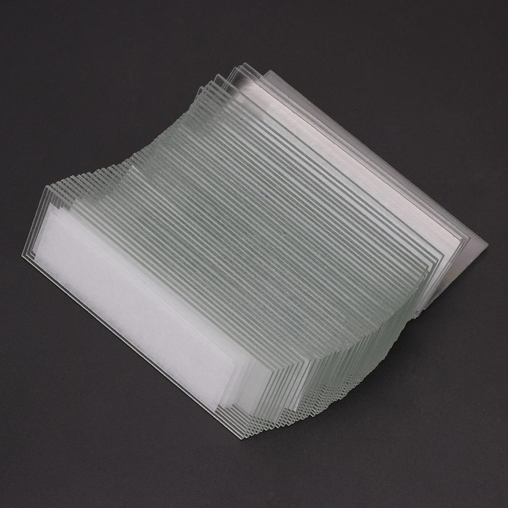 Microscope Adapter Thickness Cavity Glass Coverslips Single Flat Microscope Glass Slides Microscope Parts 50Pcs 1mm