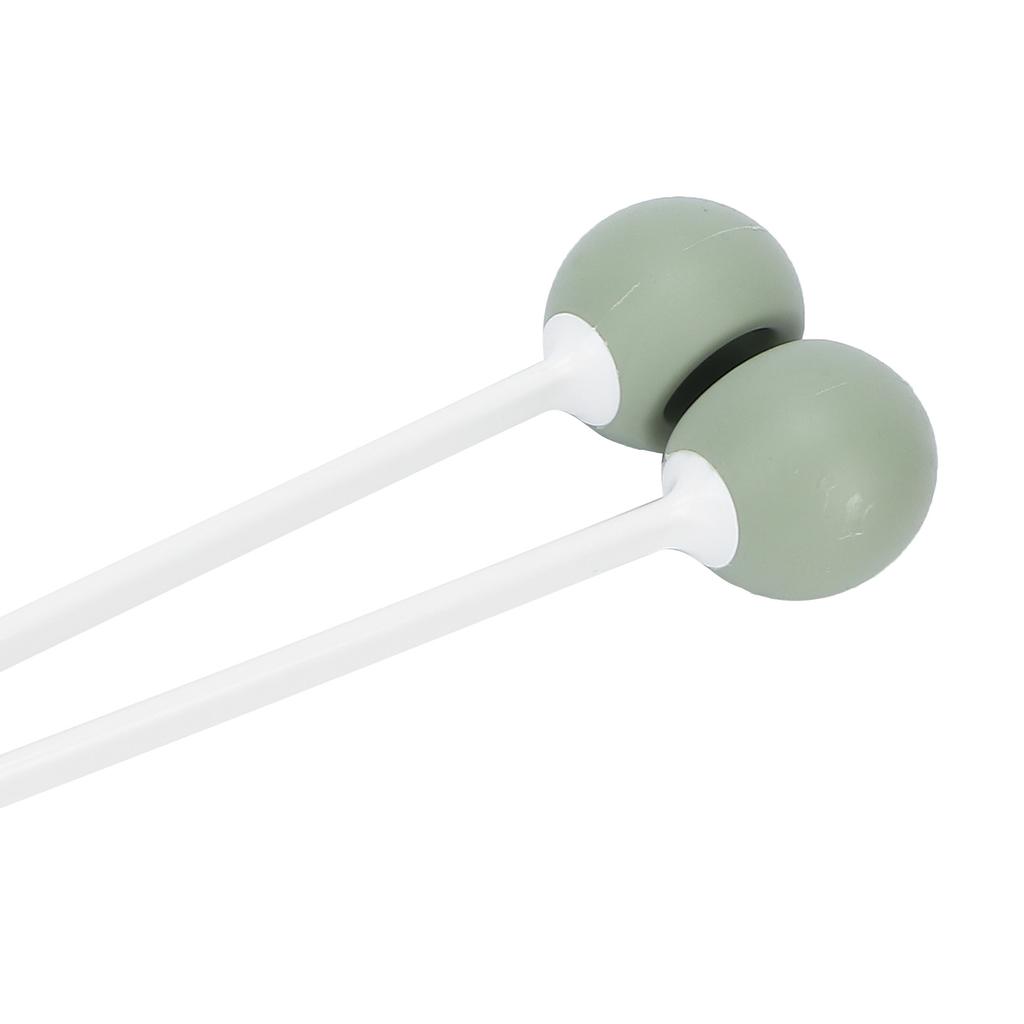 Body Massage Hammer Handheld Pat Massage Hammer Fitness Anti‑Slip Double Ball Silicone Body Pat Massager