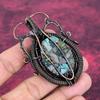 Tree Of Life Copper Azurite Malachite Pendant Copper Wire Wrapped Jewelry Moonstone Gemstone Pendant