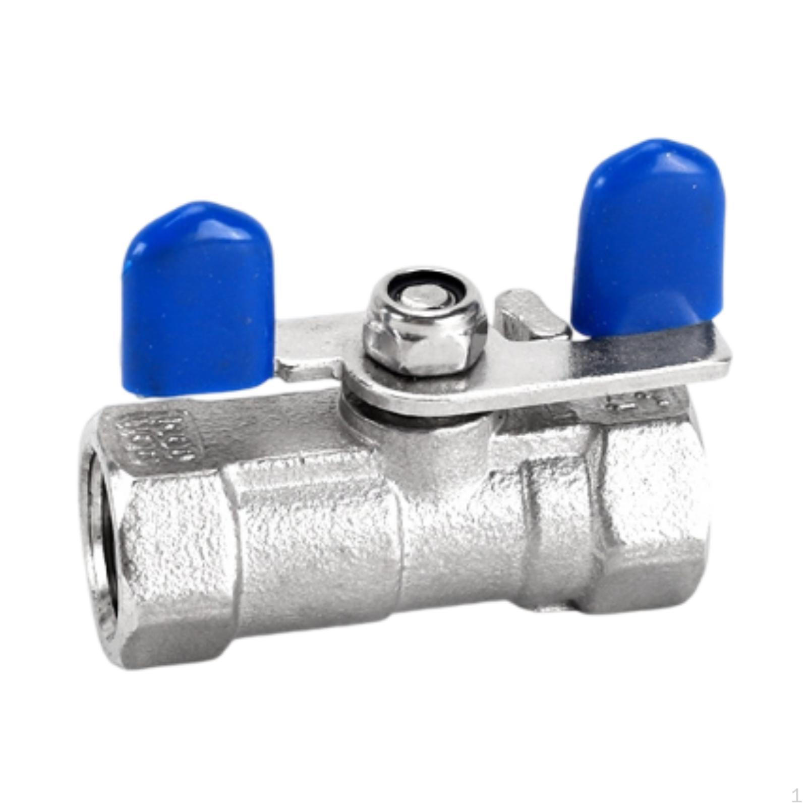 

Ball Valve Plumbing Fixtures Easily Installation Tube Fitting T Handle Water Shut Off for 6.35mm