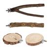 Premium Pole High Quality Parrot Apple Wooden Jumpboard Parrot Rest Platform Jumping Platform Grinding Claw Bird Standing Stick Standing