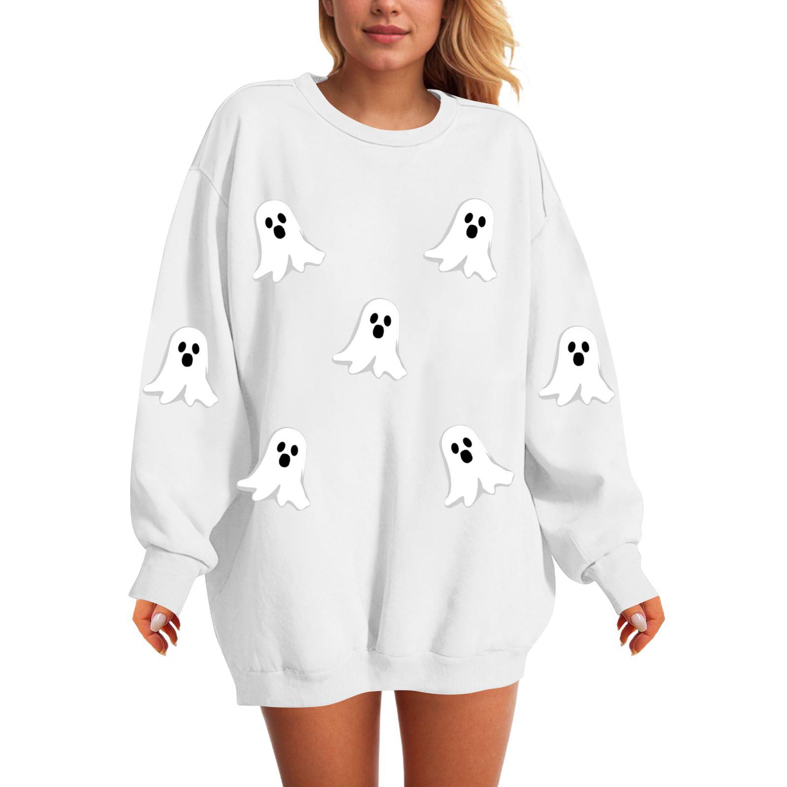 

Ladies Fashionable Printing Casual Hooded Long Sleeved Sweatshirt XL