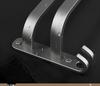 Gunmetal No-Drill Wall-Mounted Towel Rack for Bathroom Storage