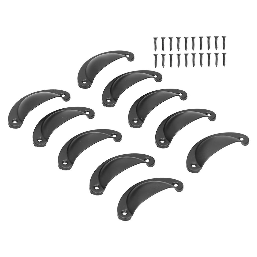 10er Set Medizinschrankgriffe Vintage Muschelförmiger Türgriff für Schrank Kleiderschränke