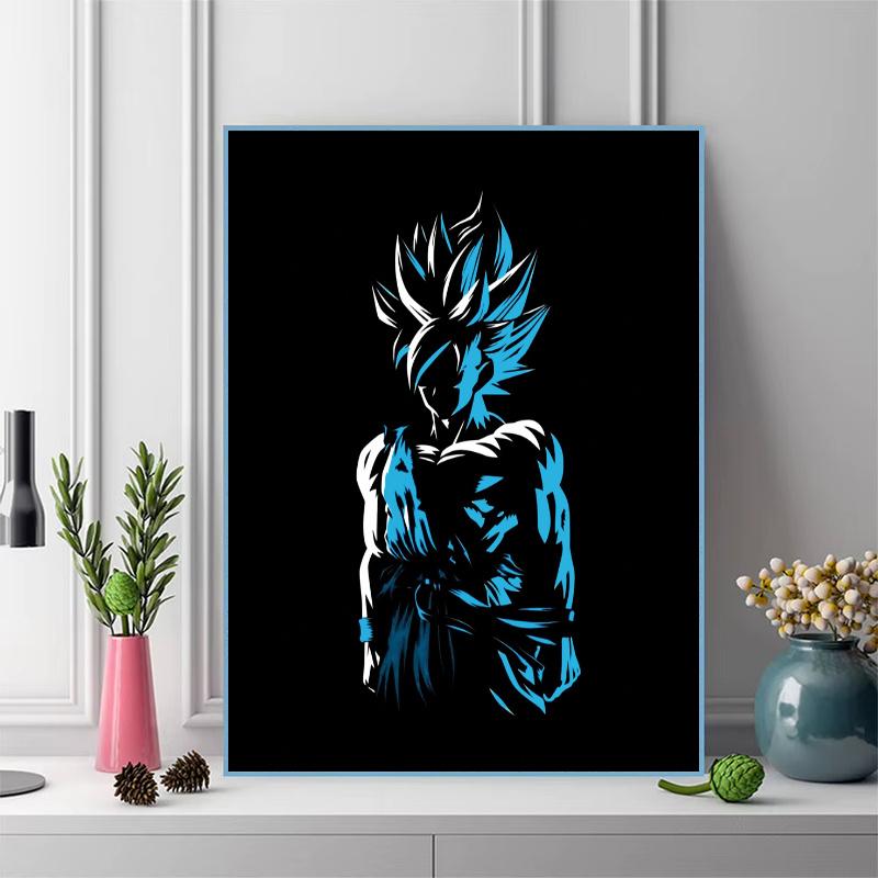 Dragon Ball Son Goku Pattern 3pcs 100% Round Full Drill 5D DIY Diamond Painting Embroidery Cross Stitch Rhinestone Décor