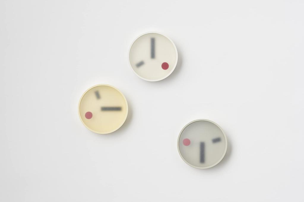 Lemnos Wall Clock Analog Kehai Concrete Aluminum Gray GY Lemnos Diameter 130 X Thickness 55 Mm KM22-01