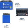 YTX4LBSGEL 12V 3AH GEL Replacement Battery for ATV Quad Dirt Bike and Pit Bike 50 70 110 125 CC 6 Pack High Performance Sealed