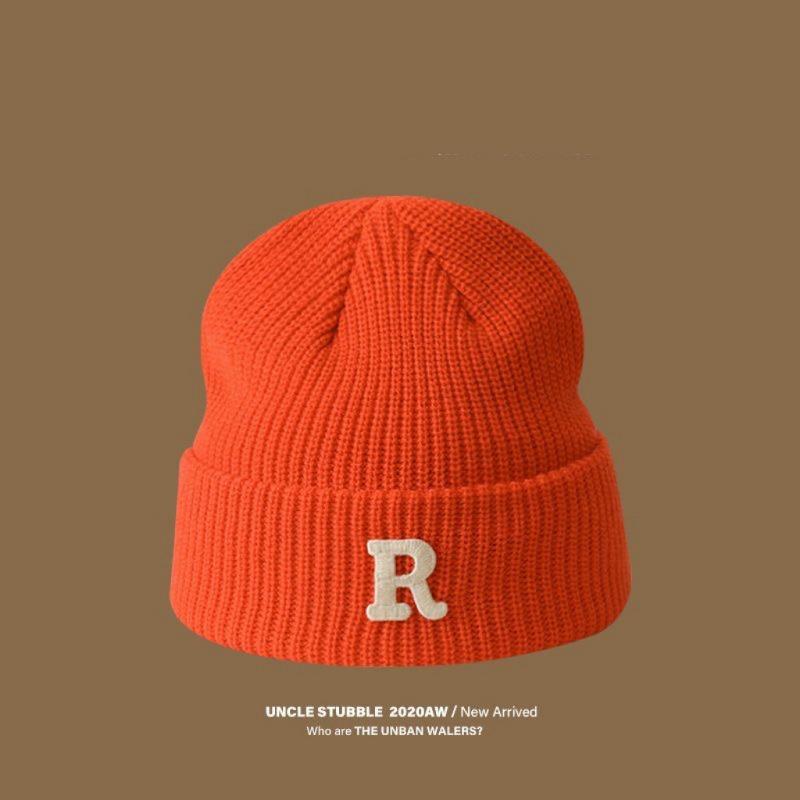Hat Winter Female High-value Round Face Student Versatile Cold-proof Warm Face Small Knitted Wool Hat