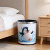 Cute Panda Penguin Trash Can Sticker  Glasses Animal Decorative Wall Sticker Self-Adhesive Removable Home Decoration