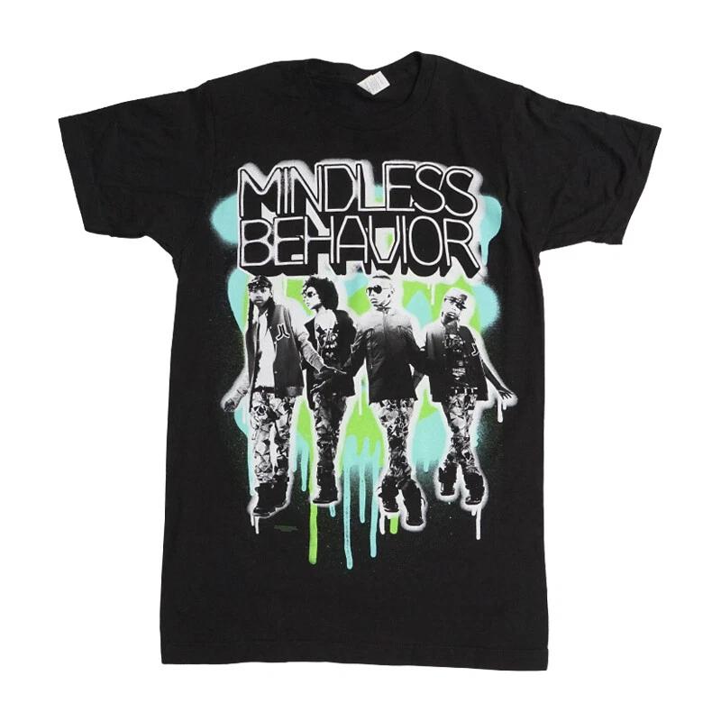 Unisex Adult Casual Graphic MINDLESS BEHAVIOR PICTURE T SHIRT T-Shirt S