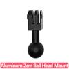 Aluminum 2CM Ball Head Mount 1/4'-20 Threaded Metal Adapter for GoPro SJCAM Insta360 AKASO DJI OSMO Action Aamera Accessories