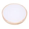 LED Flush Mount Ceiling Light Wooden 3000K to 6500K Dimmable Round Ceiling Light Fixture with Remote Control for