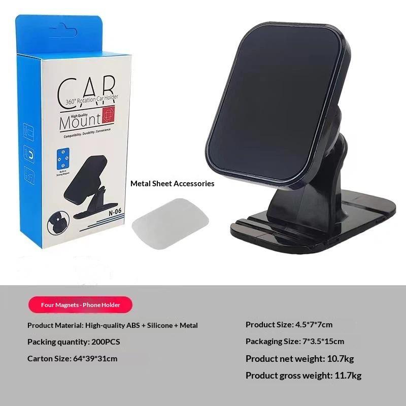 Universal Magnetic Car Phone Holder Strong Adhesive Dashboard Air Vent Mount 360° Rotation for All Smartphones Driving