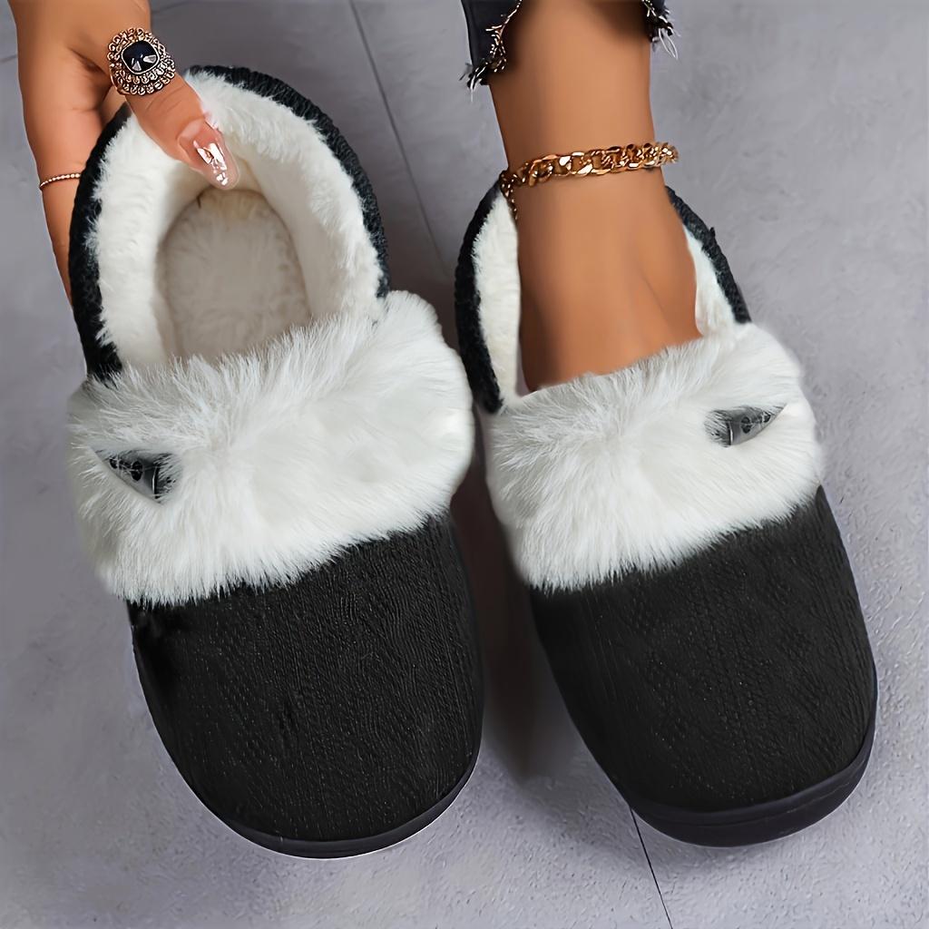 Couple Thick-soled Warm Non-slip Thickened Cotton Slippers For Home Use