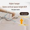 Cross-Border Non-Slip Hanger Set: 10-Pack Thickened, No-Mark, Short Neck, Wet & Dry Clothes Support for Student Household.