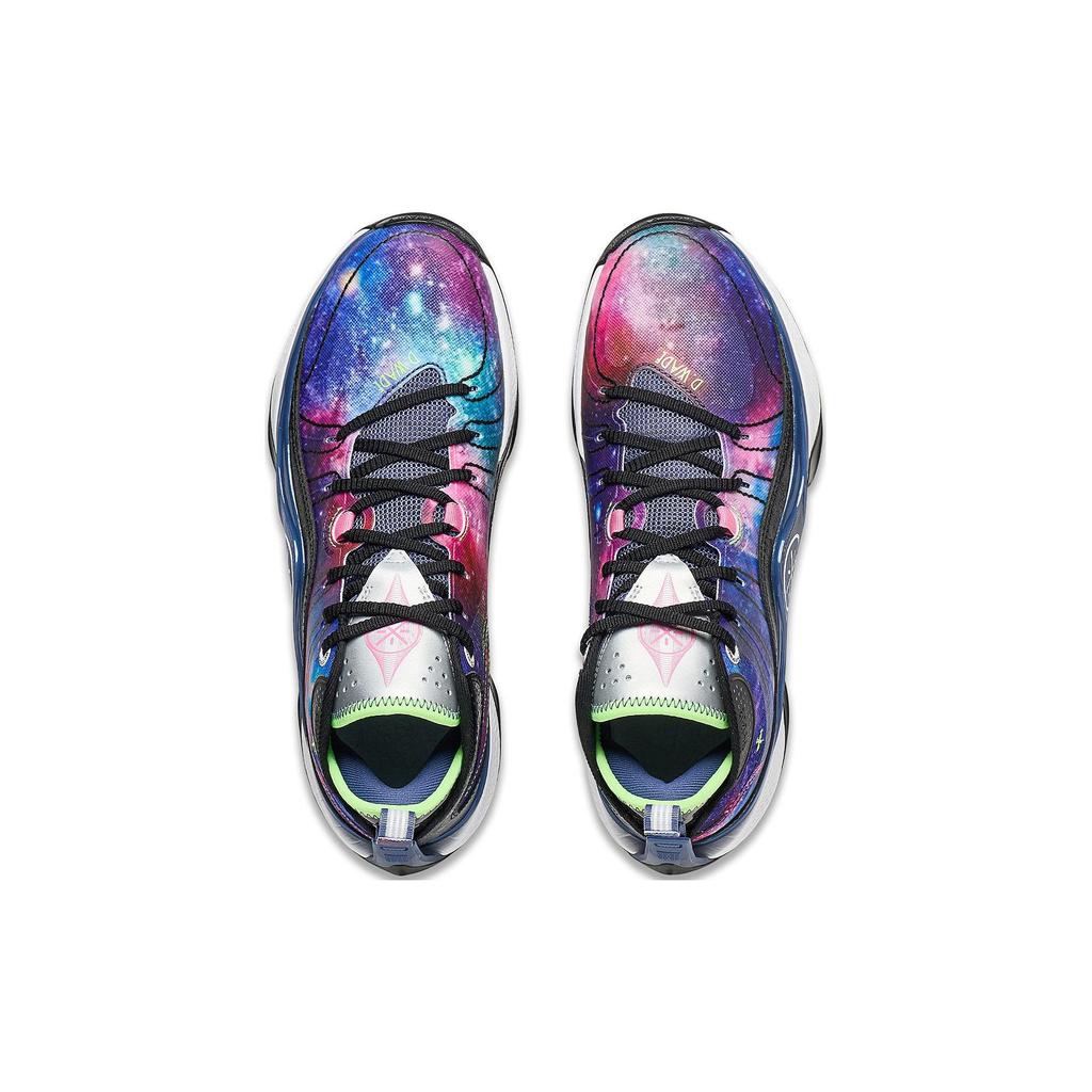 Li Ning Wade Shadow 5 Dämpfung Rutschfest Niedriger Schaft Basketballschuhe Herren Schwarz Lila ABPT053-3