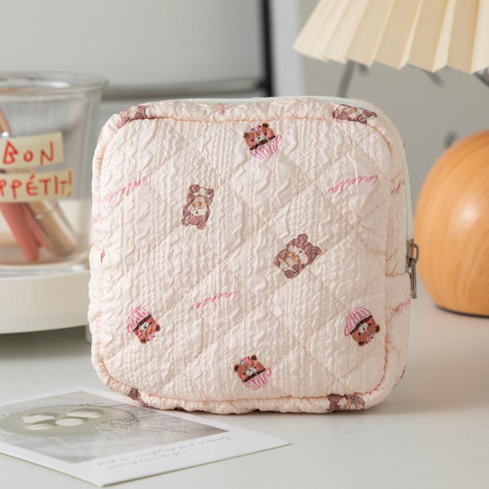Cute Fresh Multi-pattern Tampon Pack Cartoon Cotton Hemp Girl Aunt Napkins Storage Pack Pack for Sanitary Napkins