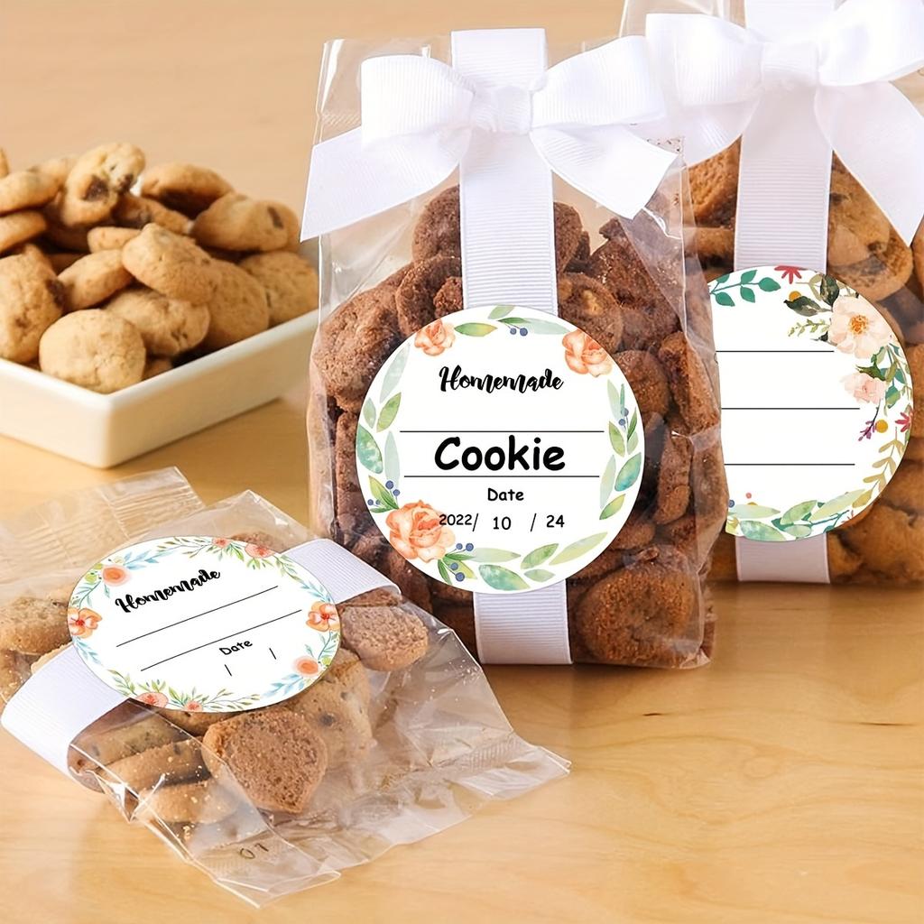 Watercolor Floral Canning Labels -5.08cm Write-On Date & Contents Stickers for Mason Jars,Spice Containers - Easy Peel and Stick