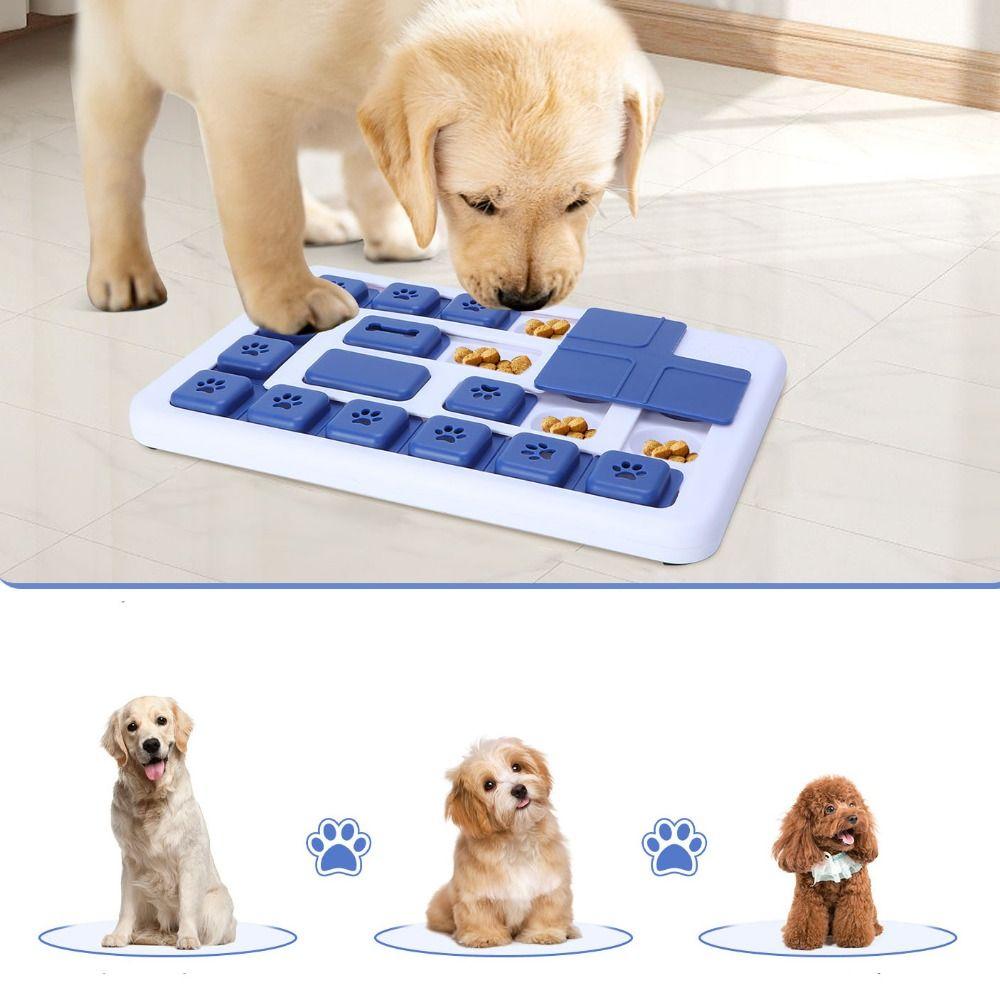 Sound-producing Dog Toys Slow Feeder with Non-slip Mat Nontoxic Dog Puzzle Toys Plastic BPA Free Interactive Dog Toys Puppy