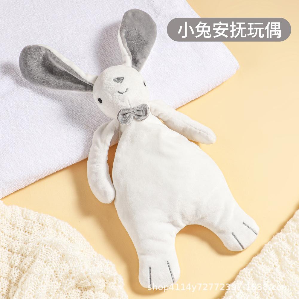 Abebe Soothing Comforter Rabbit Plush Toy for Newborn Baby Pacifier Doll Sleep-Inducing Safe for Mouth