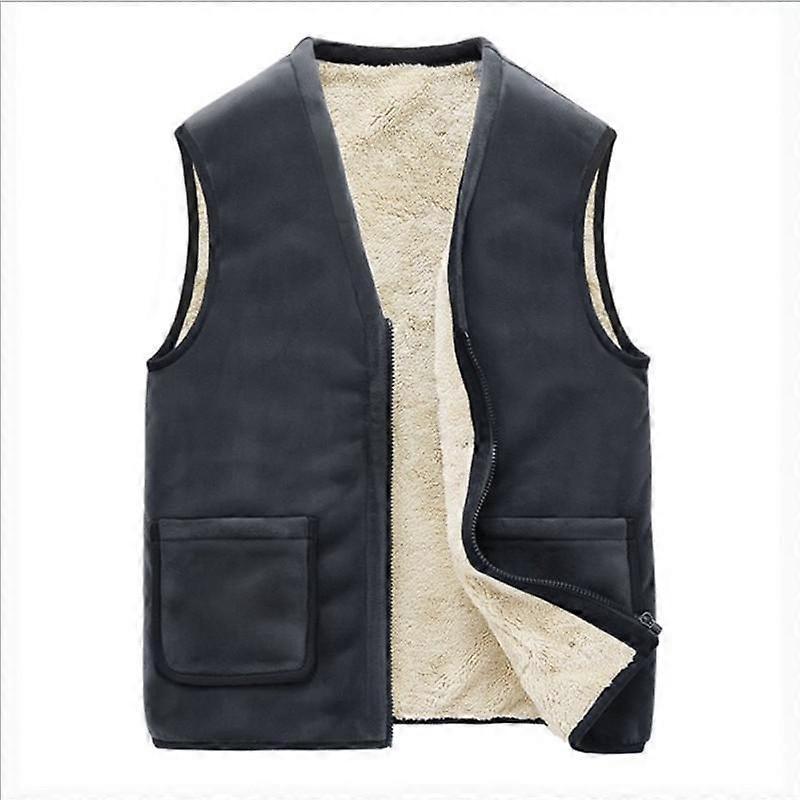 Chaleco de Otoño e Invierno para Hombre Chaleco Cálido de Felpa
