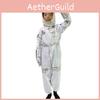 Fantasia de Astronauta Infantil Cosplay Macacão de Voo Espacial Unissex Roupa de Traje Espacial