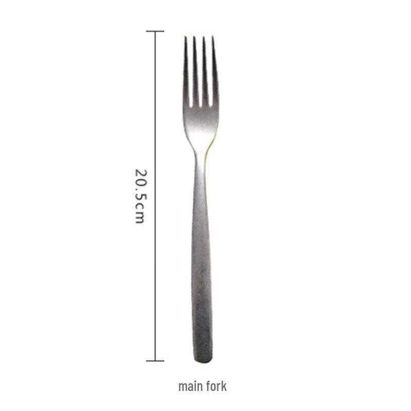 

ZISIZ Retro Matte Silver Dinner Fork Set