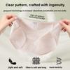 Women's Spring and Autumn Cotton 10A Antibacterial Extended Crotch Breathable High Split Middle Waist Triangle Briefs