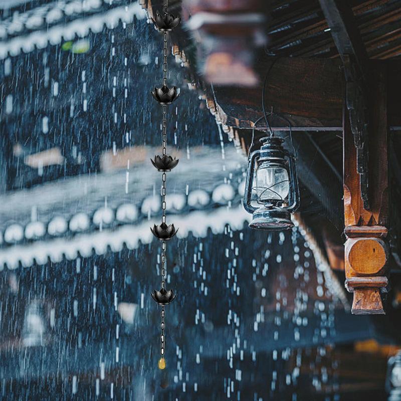 Rain Chains For Gutters Decorative Outdoor Gutter Rain Drum Functional And Decorative Replacement Gutter Rainwater Diverter