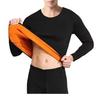 Completo intimo termico da uomo: Maglione in Cotone Ispessito, Foderato in Velluto, Anti-Freddo per l'Inverno