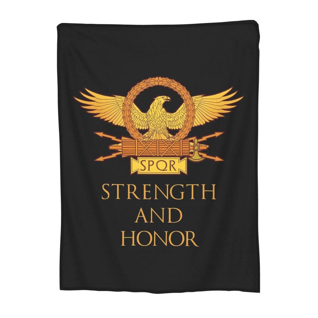 Rome SPQR Roman Blanket Soft Warm Flannel Throw Blanket Bedding for Bed Living room Picnic Travel Home Sofa