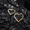ASTM F136 Titanium 16G Heart Hoops Fashion Nose PIERC Sexy Ear Tragus Daith Cartilage Rings Clicked Body Jewelry for Women Gifts