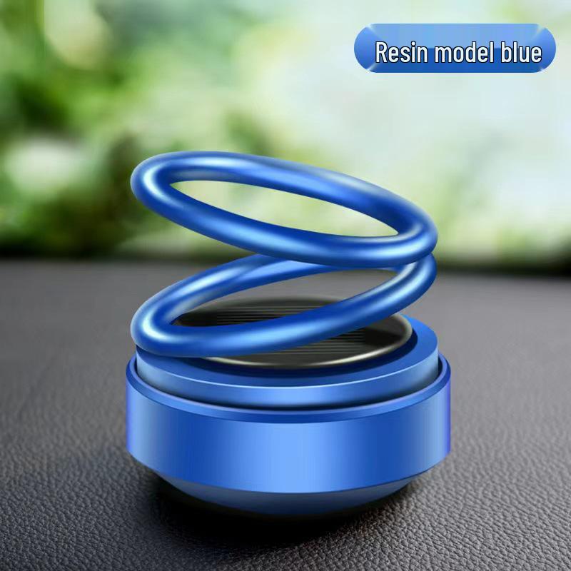 Solar-Powered Rotating Aromatherapy Car Perfume Decoration - Long-lasting, Light Fragrance