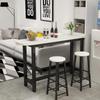 Compact Bar Table and Chairs for Home or Kitchen