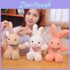 Bunny Plush Cushion Toy With Short Plush Material For Nursery And Playroom
