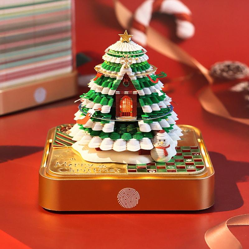 Innovative 2027 Desk Calendar with 3D Tear-away Design and LED Light Perfect for Gifting A