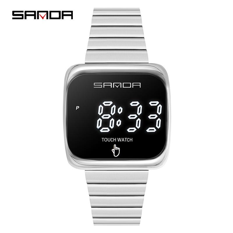 Sanda Unisex Touchscreen Sports Watch: Multifunctional, Fashionable, Luminous.