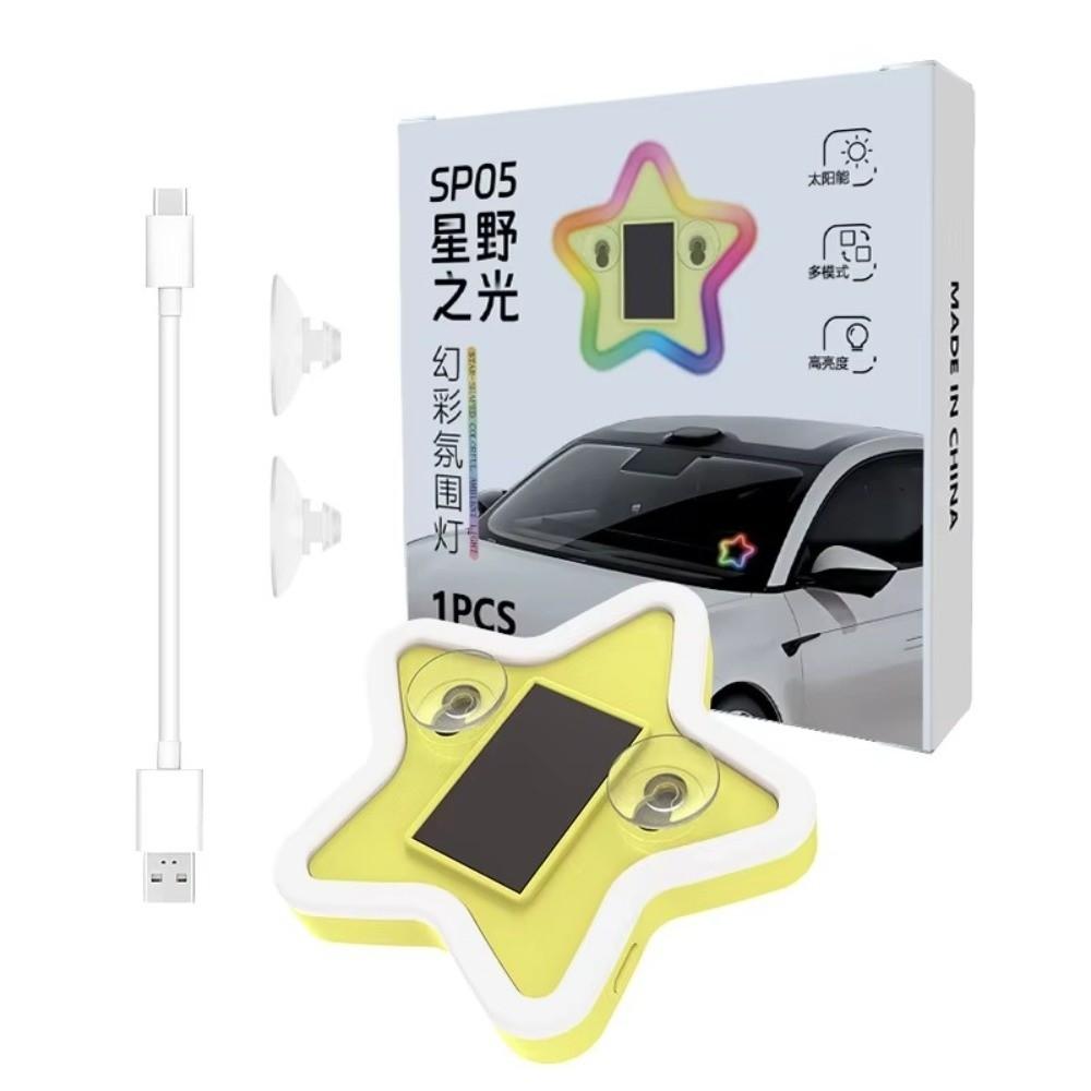 Plastic Car Atmosphere Light Universal Decorative Window Light New Solar LED Light Auto Decor