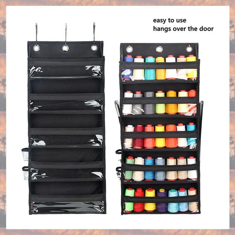 2025 Trend Hangende Garen Opberg Organizer, 5 Lagen Over De Deur Haakzak Met Duidelijke Diepe Zakken
