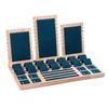 Jewelry Set Combination Necklace Display Stand Earrings Ring Display Stand Wooden Tray Jewelry Display Table