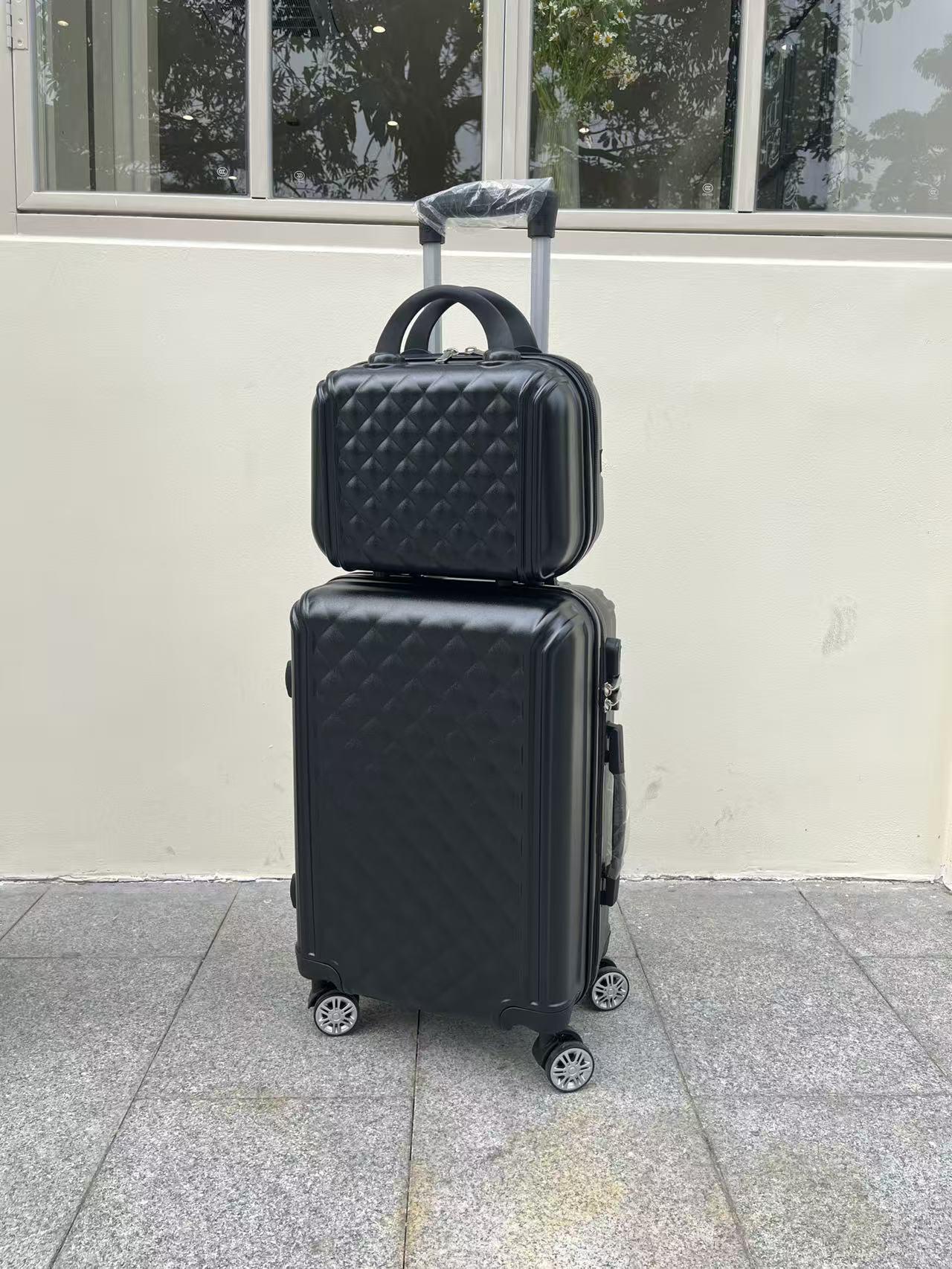 

Легка ударостійка дорожня валіза з АБС-пластику + полікарбонату з універсальними колесами, 12-20 дюймів 20-inch чорний