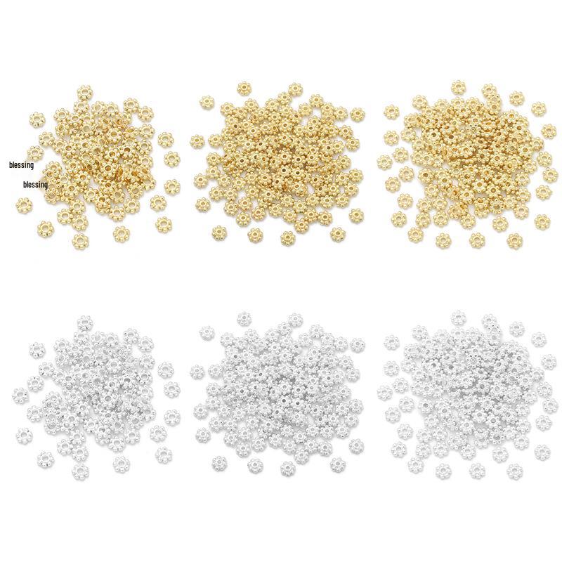 14K Gold-Filled Schneeflocken-Blumenkelch-Abstandshalterperlen für DIY-Schmuck- und Armbandherstellung