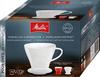 Melitta 1x4 Coffee Dripper Porcelain White