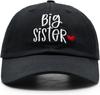 Geschenk für neue Schwester Alter 2-6, Großschwester-Hut für Kleinkind-Mädchen, Verstellbare Bestickte Baseballkappe Für Kinder