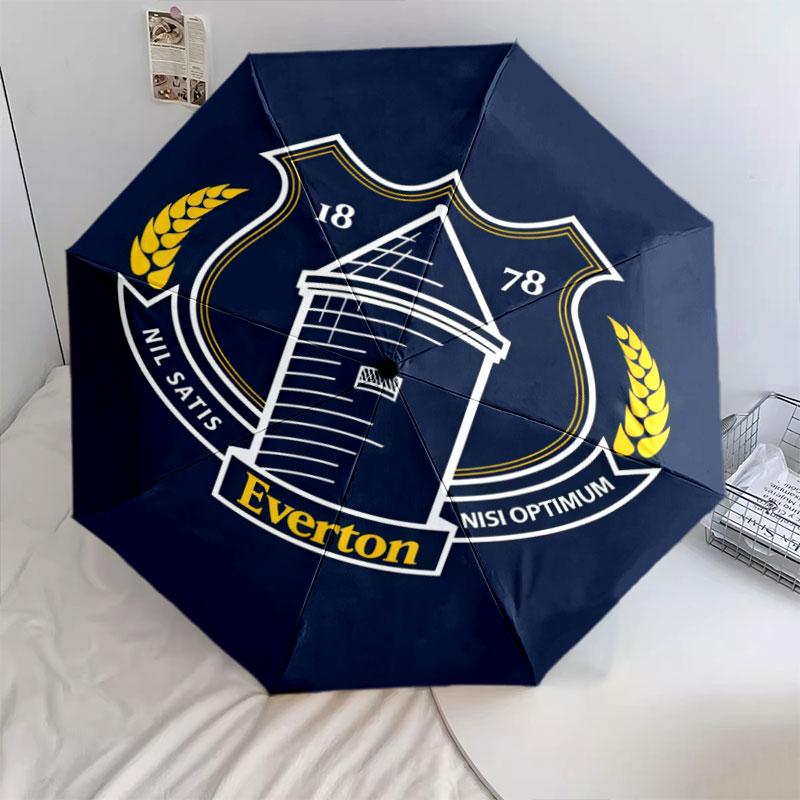 Everton FC Pattern, Automatic Folding Umbrella, Portable and Foldable Design, 8 Ribs, a Christmas or Birthday Gift.
