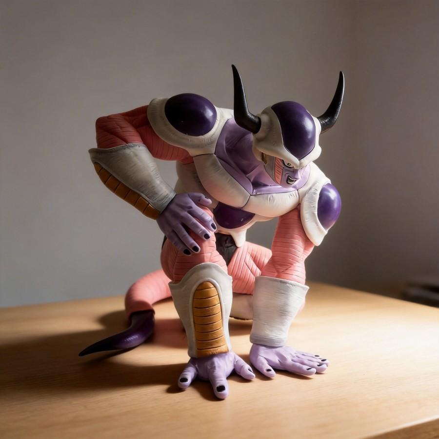 Dragon Ball Super Saiyan Frieza Figure 16cm Squatting Pose Collectible Model Toy Namek Battle Decoration